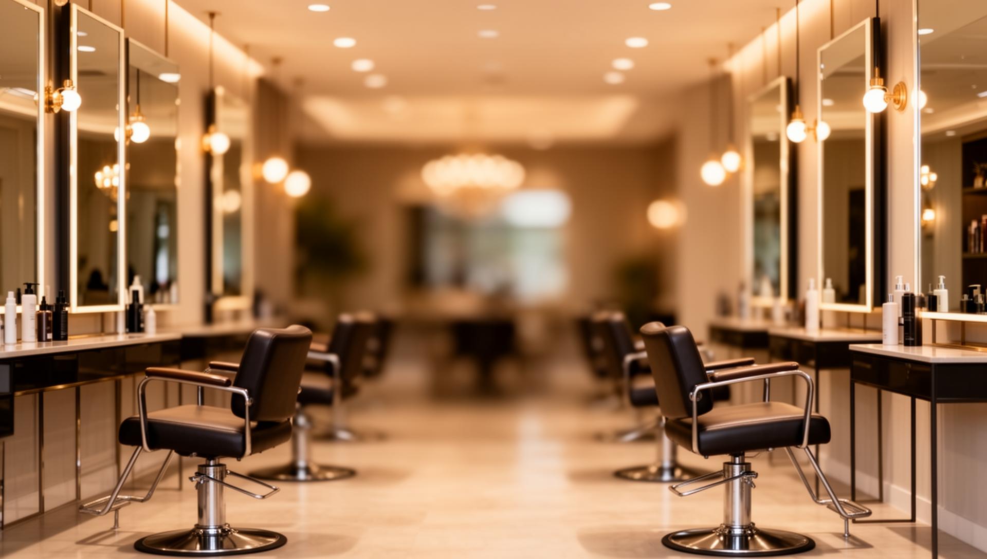 Modern salon interior